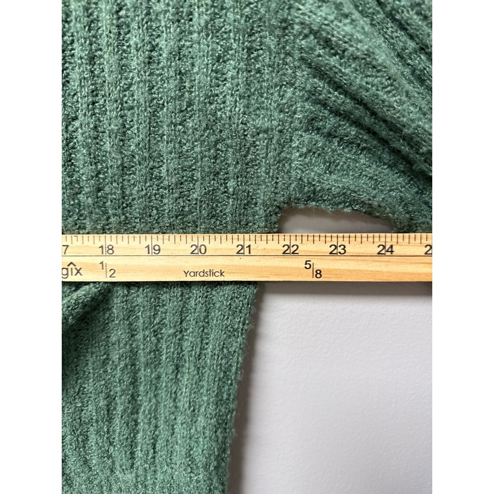 Revolve Lovers & Friends Caroline Cardigan Woman XS Green Moss Ribbed Wool Blend - Picture 7 of 8